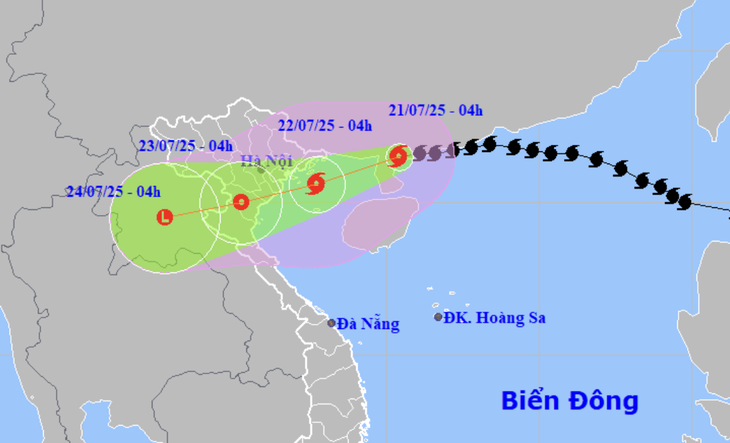 Bão số 3 cách Quảng Ninh–Hải Phòng 275km