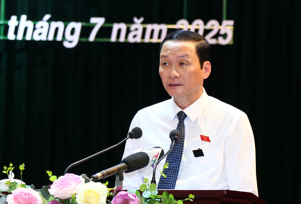 Đỗ Minh Tuấn, Phó Bí thư Tỉnh ủy, Chủ tịch UBND tỉnh giải trình, tiếp thu ý kiến của đại biểu.