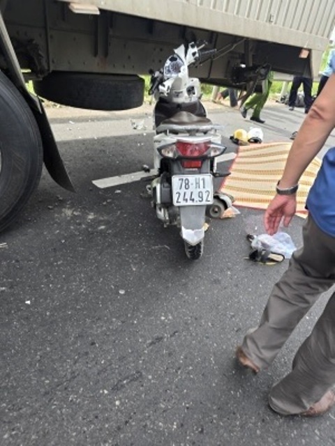 Hiện trường vụ tai nạn xảy ra