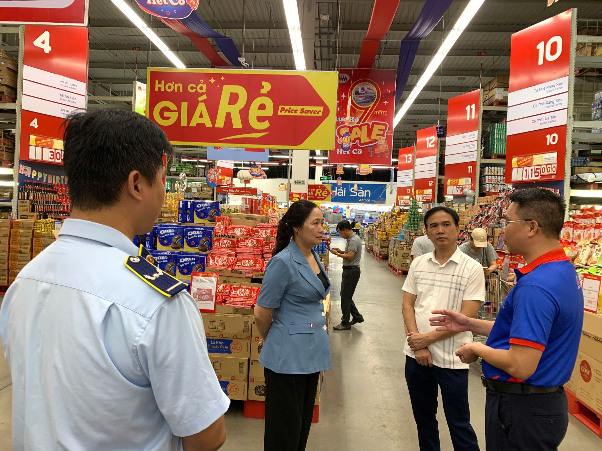 Đoàn công tác của Sở Công Thương tiến hành kiểm tra công tác dự trữ, cung ứng hàng hóa tại siêu thị Go Hải Phòng