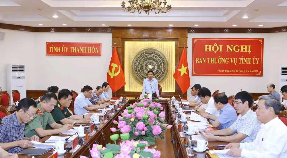 Thanh Hóa: Hội nghị nghe báo cáo tiến độ chuẩn bị Đại hội Đảng bộ tỉnh lần thứ XX, nhiệm kỳ 2025-2030