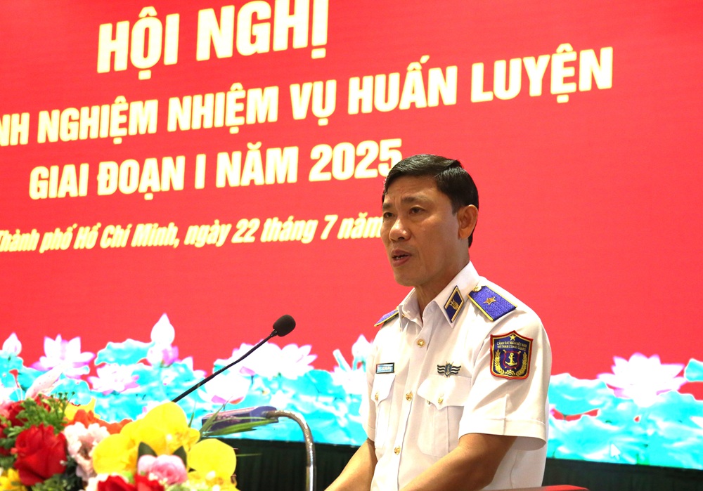 Thiếu tướng Ngô Bình Minh, Tư lệnh Vùng Cảnh sát biển 3 phát biểu kết luận Hội nghị