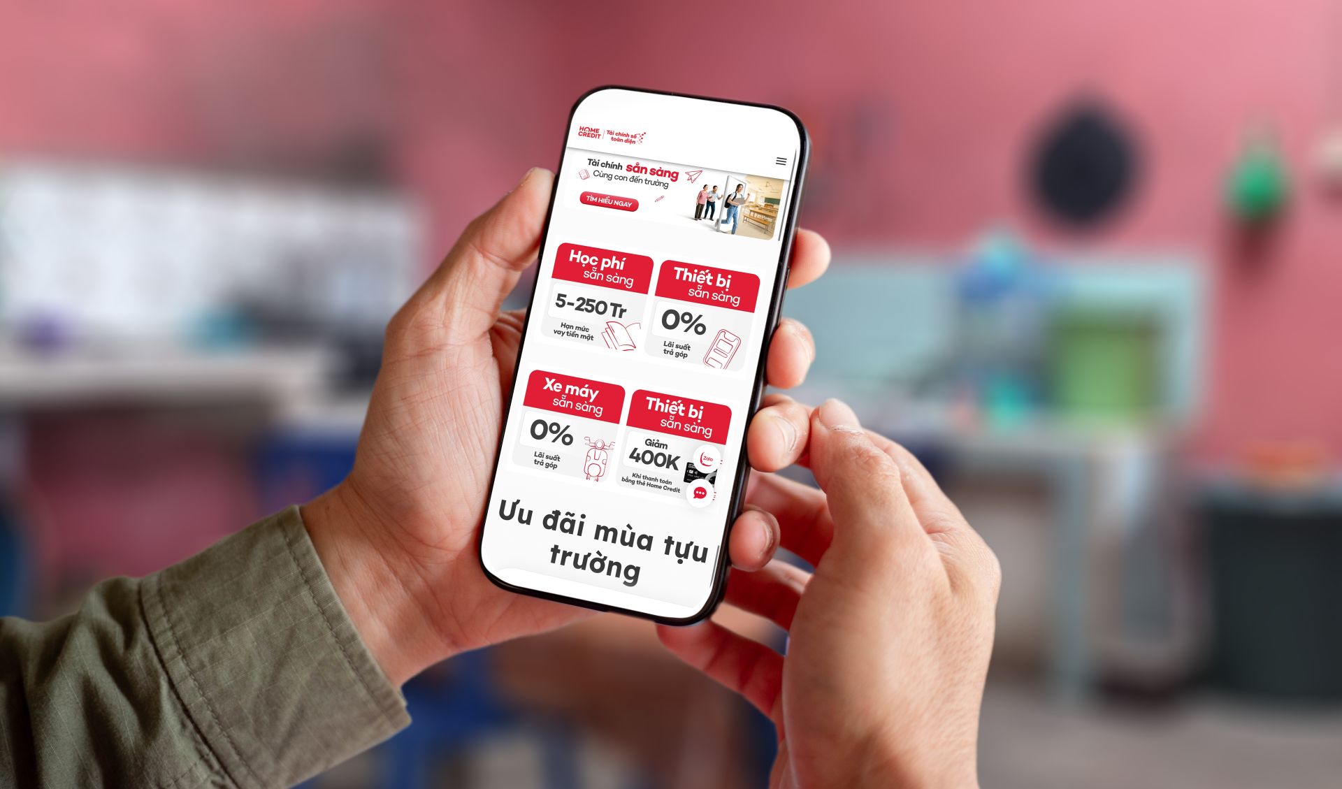 Mùa tựu trường an tâm tài chính cùng Home Credit 