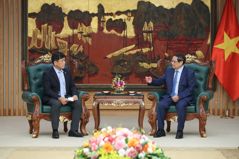 Thủ tướng Phạm Minh Chính đánh giá cao các dự án đầu tư của Sumitomo tại Việt Nam - Ảnh: VGP/Nhật Bắc