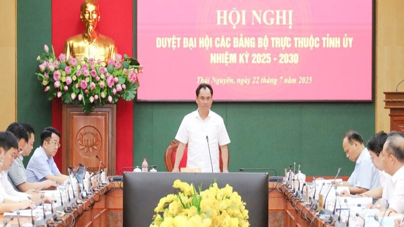 Thái Nguyên lấy ý kiến góp ý dự thảo Báo cáo chính trị Đại hội Đảng bộ tỉnh