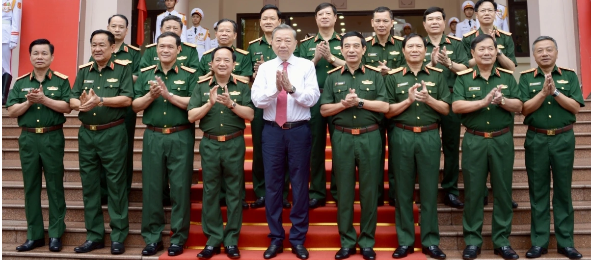 Tổng Bí thư Tô Lâm thăm, làm việc với Tổng cục Chính trị Quân đội nhân dân Việt Nam