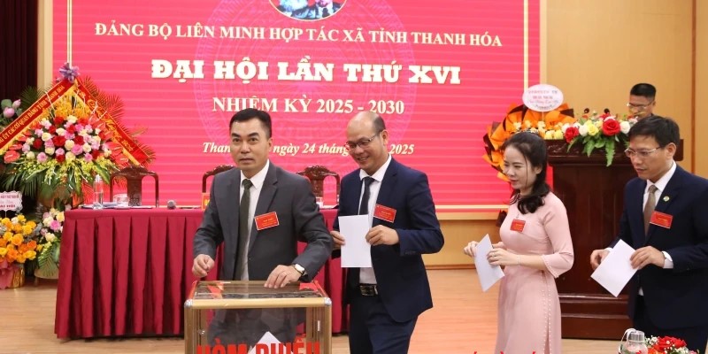 Đại hội Đảng bộ Liên minh HTX tỉnh Thanh Hóa lần thứ XVI, nhiệm kỳ 2025 - 2030