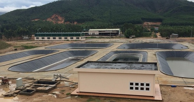 Một góc Khu xử lý chất thải Long Mỹ - nơi cơ quan chức năng tiến hành tiêu huỷ 54 con lợn. Ảnh: H.V