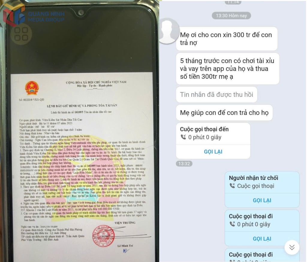 Các hình ảnh do cháu M cung cấp.