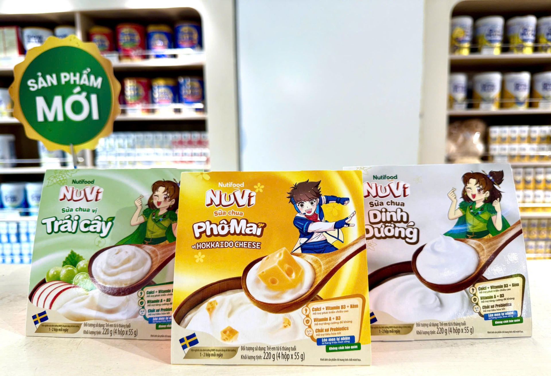 NuVi Sữa Chua Tiệt Trùng Phô Mai Vị Hokkaido Cheese – Món Quà Dinh Dưỡng Tiện Lợi Cho Bé Mỗi Ngày