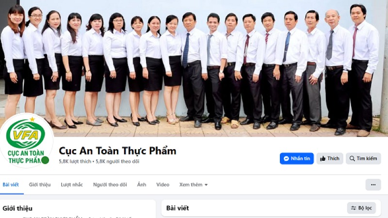Cảnh báo mạo danh Cục An toàn thực phẩm trên mạng xã hội