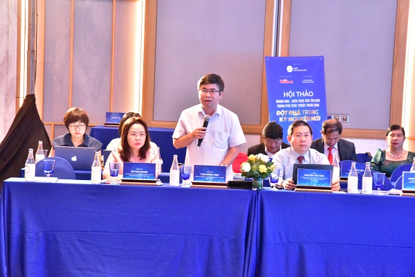 Ông Cao Đăng Vinh- Phó Vụ trưởng Vụ Pháp luật dân sự- Kinh tế, Bộ Tư Pháp phát biểu