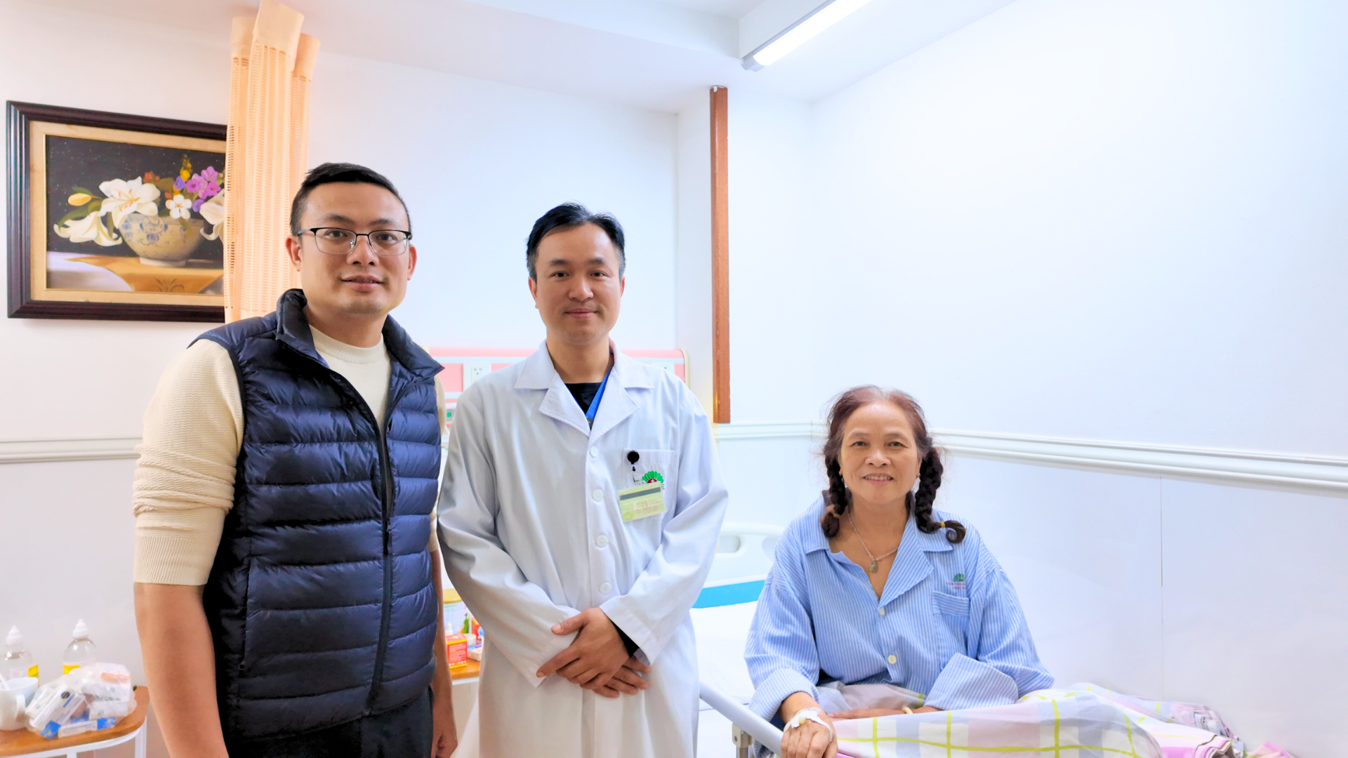 Bệnh nhân N.L hồi phục nhanh chóng ngay sau can thiệp