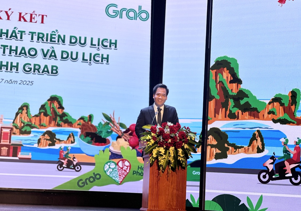 Ông Mã Tuấn Trọng - Giám đốc Điều hành Grab Việt Nam phát biểu tại Lễ ký kết