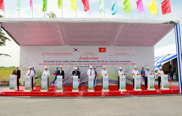 Khởi công dự án cao tốc Mỹ An - Cao Lãnh giai đoạn 1