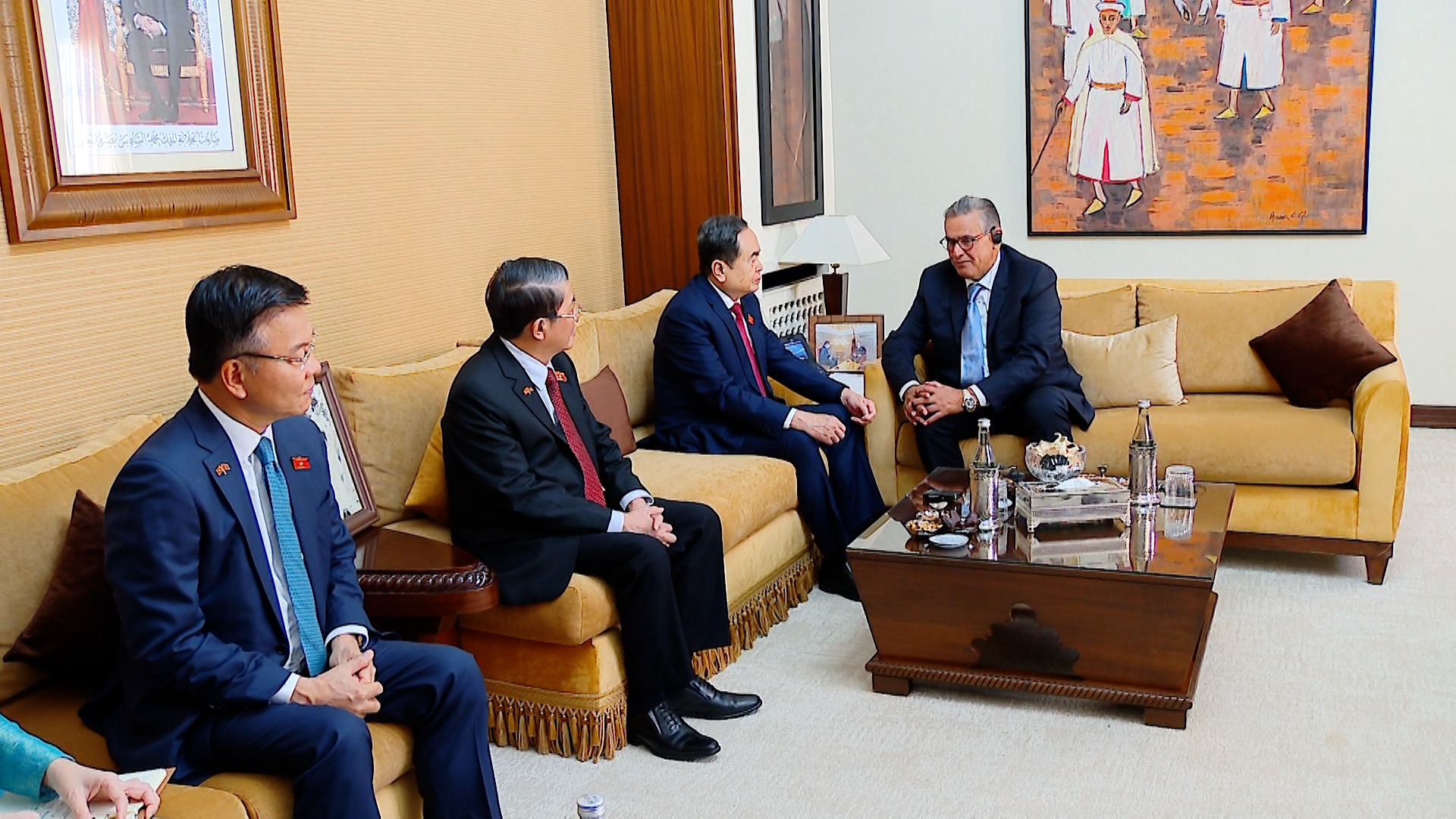 Quang cảnh cuộc hội kiến.