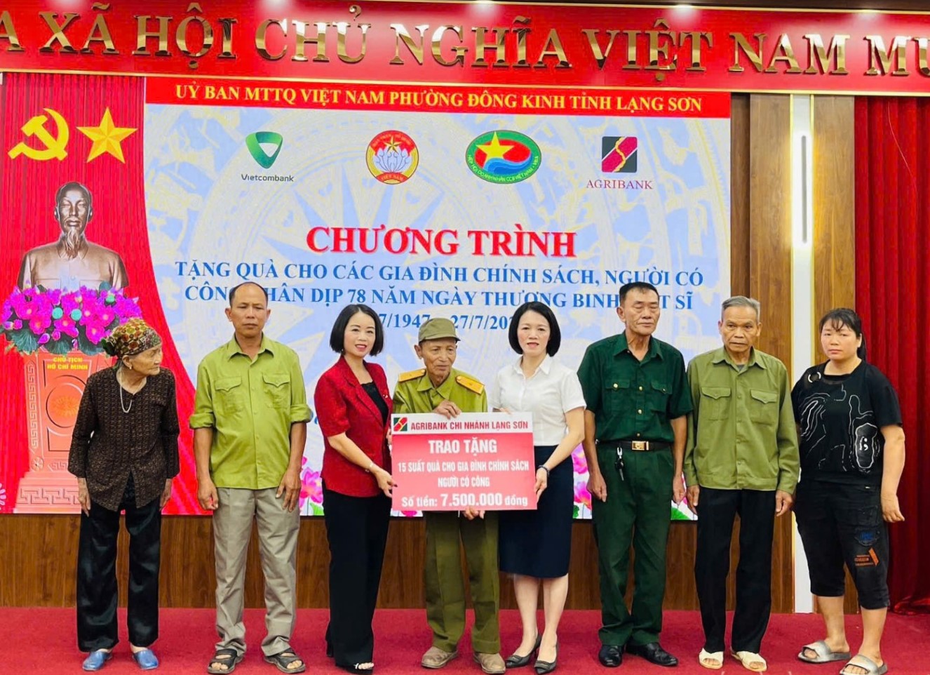 Agribank Lạng Sơn: Tri ân gia đình chính sách, người có công