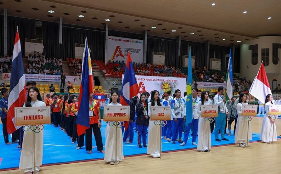 Giải Vô địch Pencak Silat châu Á lần thứ 9 thu hút gần 400 vận động viên đến từ 10 quốc gia.