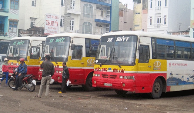 Xe buyt Pleiku. Ảnh: GL Xe buyt Pleiku. Ảnh: GL