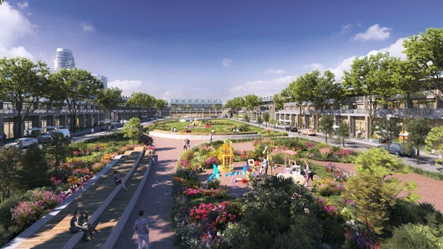 Các sản phẩm bất động sản hưởng lợi từ vị trí đắt giá khu vực phía Bắc Thủ đô. Ảnh: Minh họa (Sun Property)