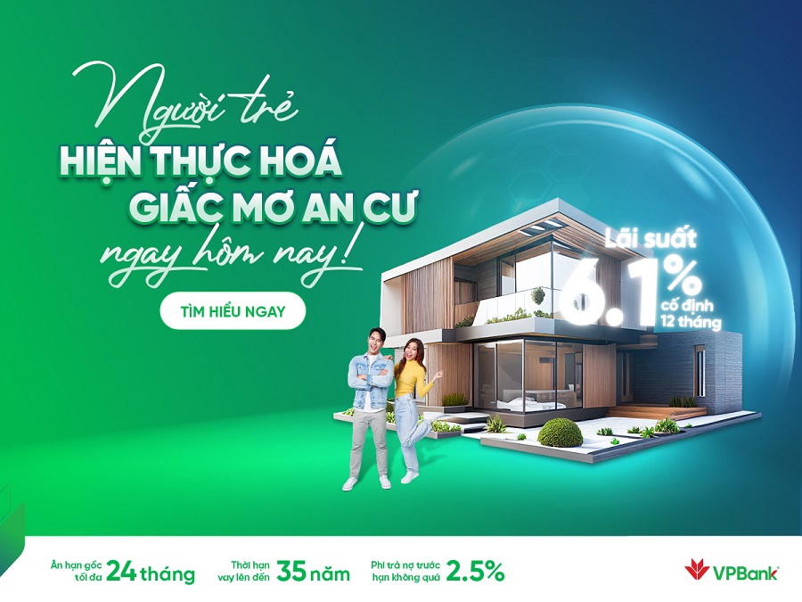 Bất ngờ với lãi suất vay mua nhà của VPBank