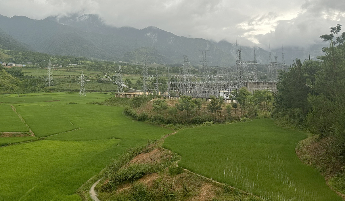 Mặt bằng khu vực dự kiến triển khai Dự án lắp máy biến áp thứ 3 Trạm biến áp 220kV Than Uyên