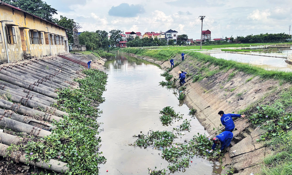 Bắc Ninh ra quân khơi thông dòng chảy, phòng, chống ngập úng