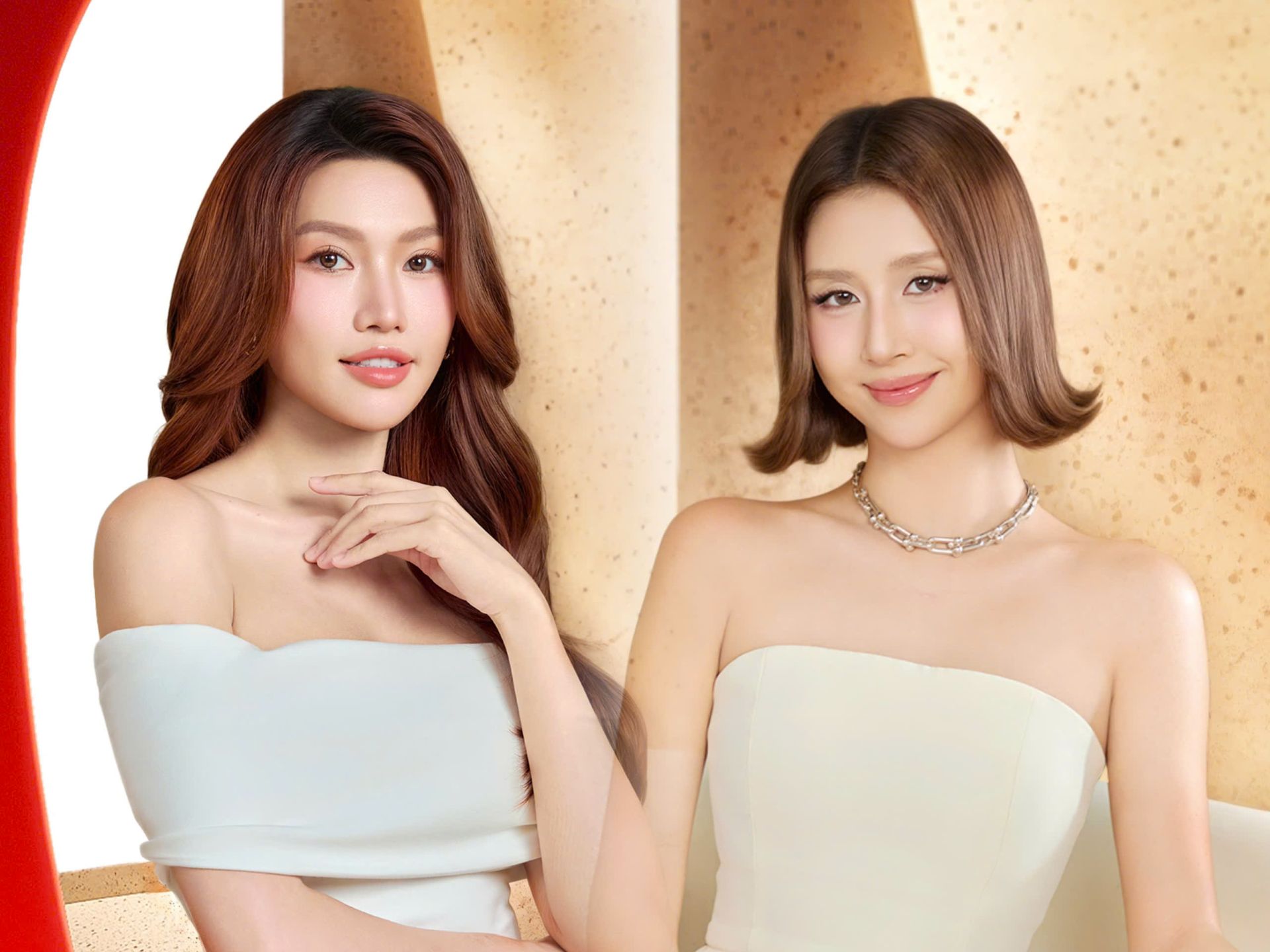 Á hậu Quỳnh Châu và “Em xinh” Quỳnh Anh Shyn: Làn da chính là tâm điểm rực sáng