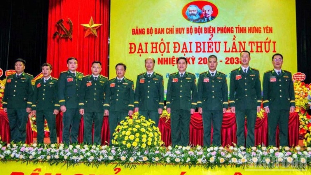 Ban Chấp hành Đảng bộ Bộ đội biên phòng tỉnh Hưng Yên, nhiệm kỳ 2025-2030.