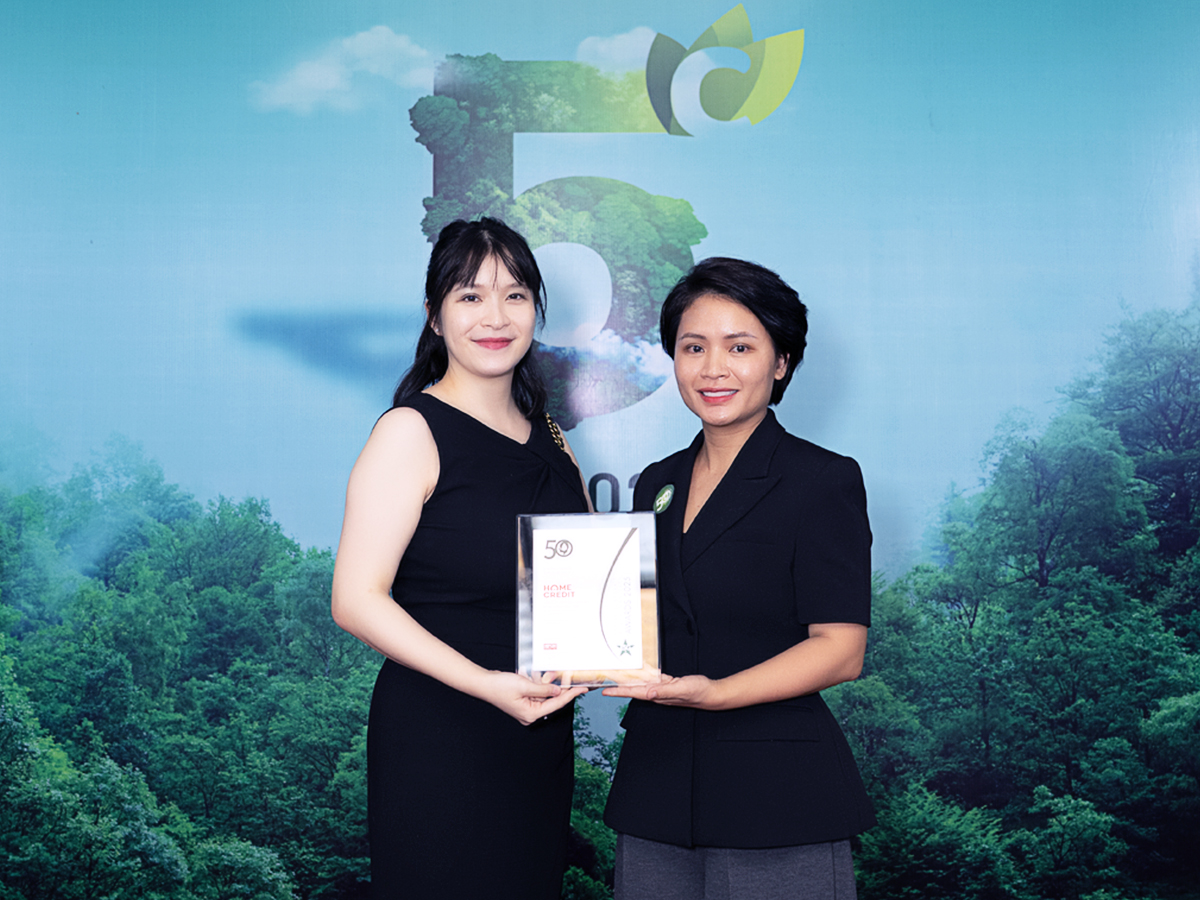 Giải thưởng là sự ghi nhận cho những nỗ lực của Home Credit trên hành trình phát triển bền vững.