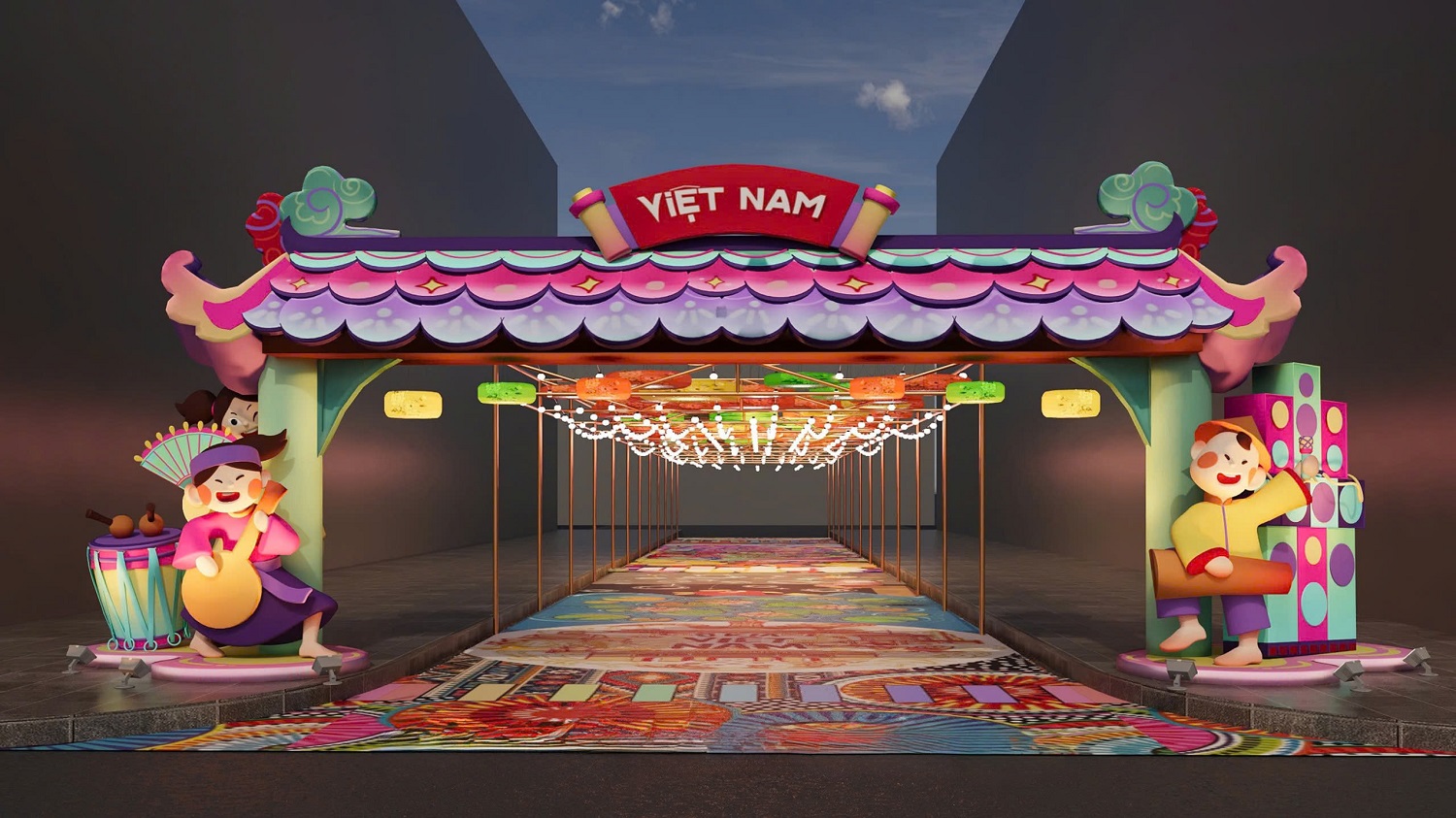 Hành trình khám phá phố đi bộ Millennia Journey sẽ đưa du khách hòa mình theo dấu chân của tiền nhân khi đi qua các trạm dừng mang đậm màu sắc Á - Âu.