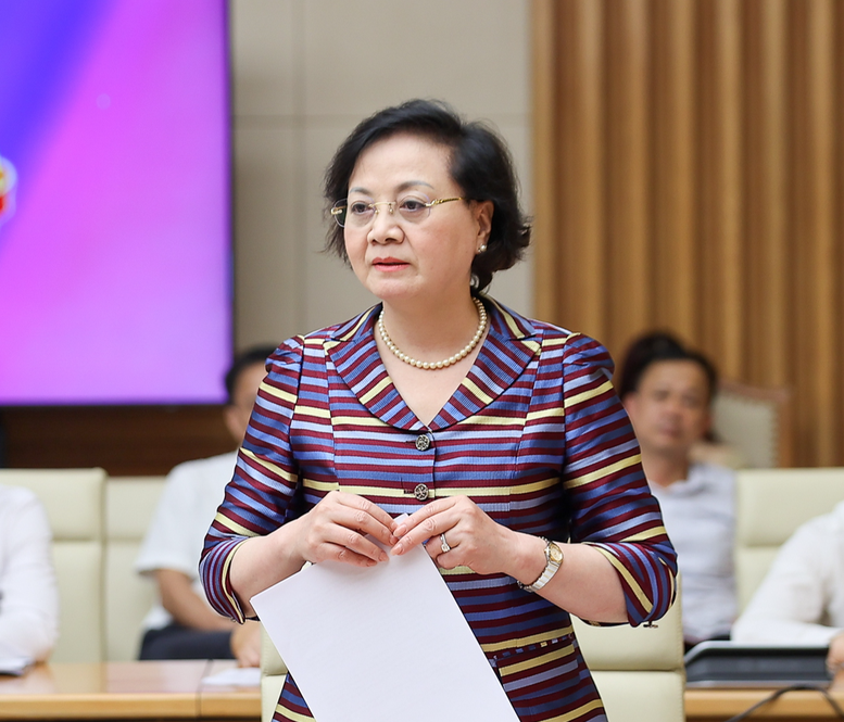 Bộ trưởng Bộ Nội vụ Phạm Thị Thanh Trà phát biểu tại Hội nghị - Ảnh: VGP Bộ trưởng Bộ Nội vụ Phạm Thị Thanh Trà phát biểu tại Hội nghị - Ảnh: VGP