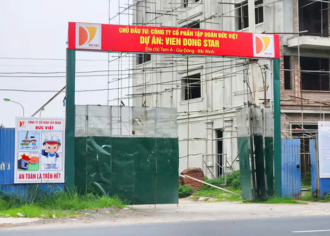 Dự án Khu đô thị, dịch vụ tổng hợp Đức Việt tại (phường Gia Đông, thị xã Thuận Thành cũ) của Công ty cổ phần tập đoàn Đức Việt chậm tiến độ, gây lãng phí.