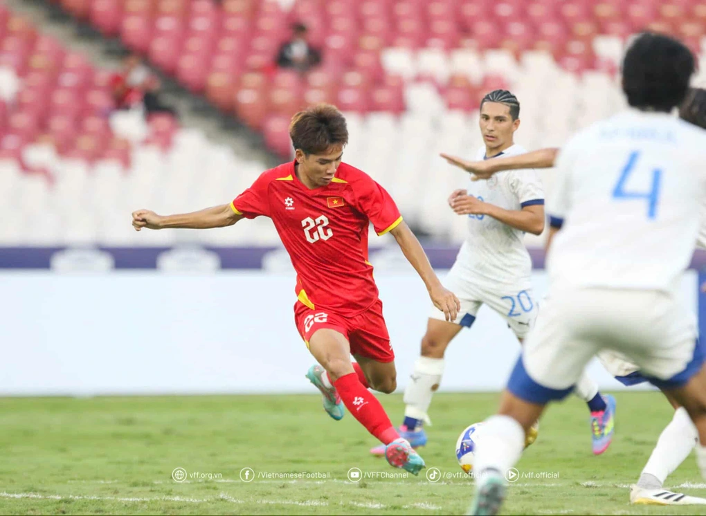 U23 Việt Nam sẵn sàng sút tung lưới U23 Indonesia. Ảnh VFF. U23 Việt Nam sẵn sàng sút tung lưới U23 Indonesia. Ảnh VFF.