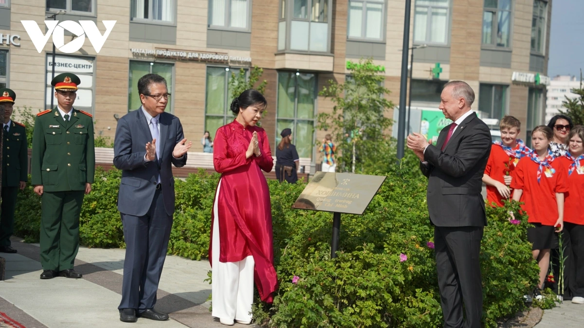 Kể từ ngày 29/7/2025, Quảng trường Hồ Chí Minh tại Saint Petersburg chính thức được khánh thành