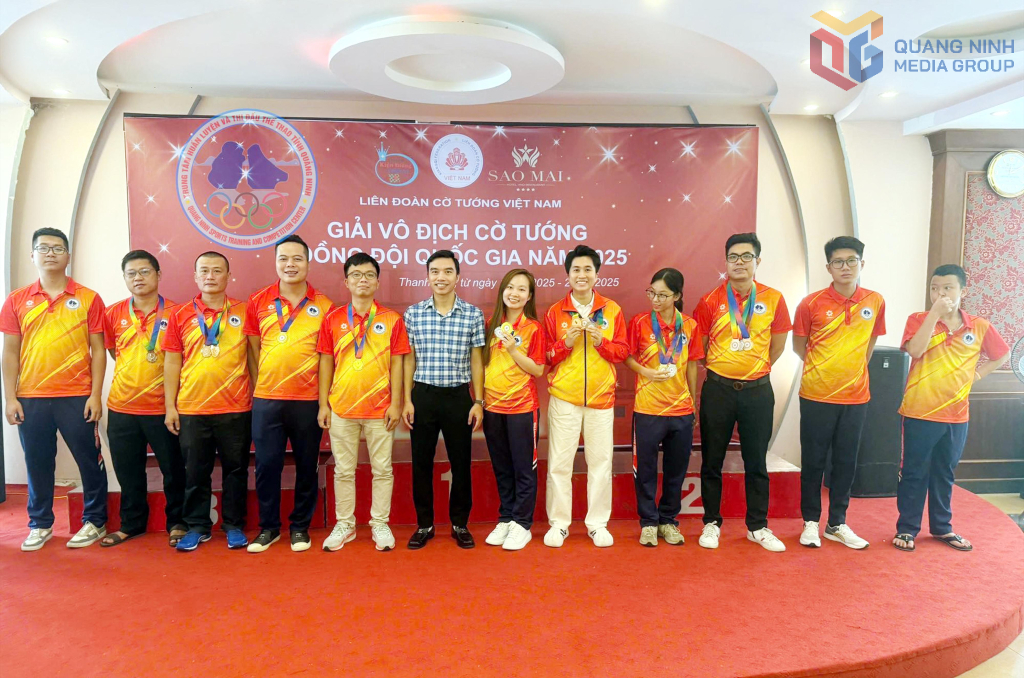 Đoàn VĐV Cờ tướng Quảng Ninh giành 17 huy chương các loại, trong đó có 2 HCV.
