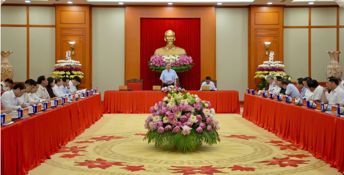 Tổng Bí thư Tô Lâm chủ trì buổi làm việc về dự thảo các văn kiện Đại hội XIV của Đảng