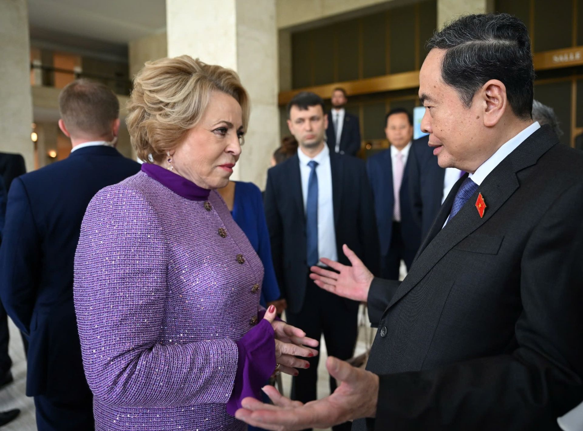 Chủ tịch Quốc hội Trần Thanh Mẫn gặp Chủ tịch Hội đồng Liên bang Nga Valentina Matviyenko