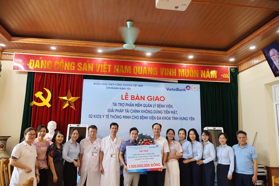 Bệnh viện Đa khoa tỉnh Hưng Yên tiếp nhận phần mềm quản lý bệnh viện thông minh