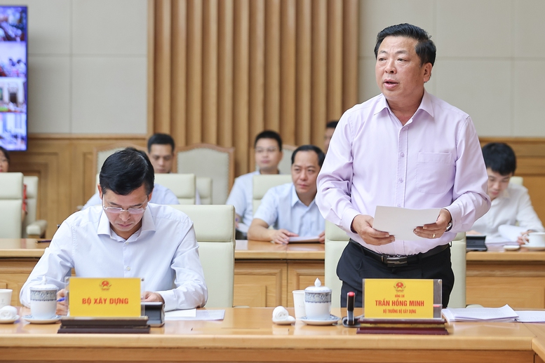 Bộ trưởng Bộ Xây dựng Trần Hồng Minh phát biểu tại hội nghị - Ảnh: VGP/Nhật Bắc Bộ trưởng Bộ Xây dựng Trần Hồng Minh phát biểu tại hội nghị - Ảnh: VGP/Nhật Bắc