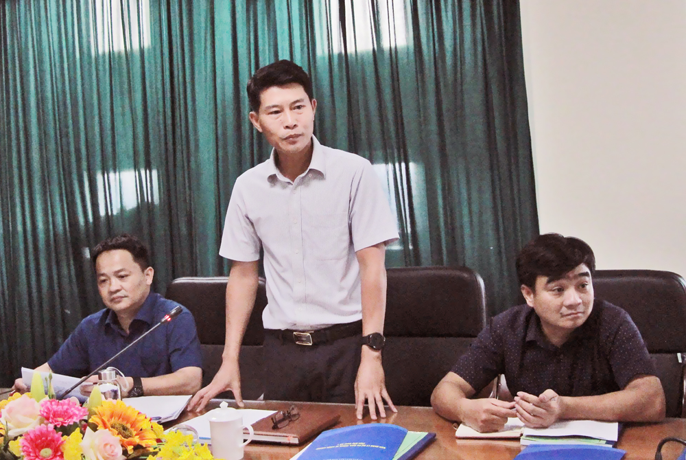 Đại diện lãnh đạo Ban kiến nghị một số nội dung.