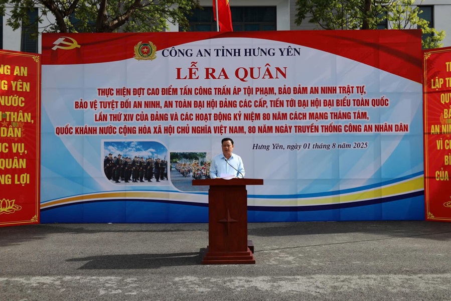 Chủ tịch UBND tỉnh Hưng Yên phát biểu chỉ đạo tại buổi lễ