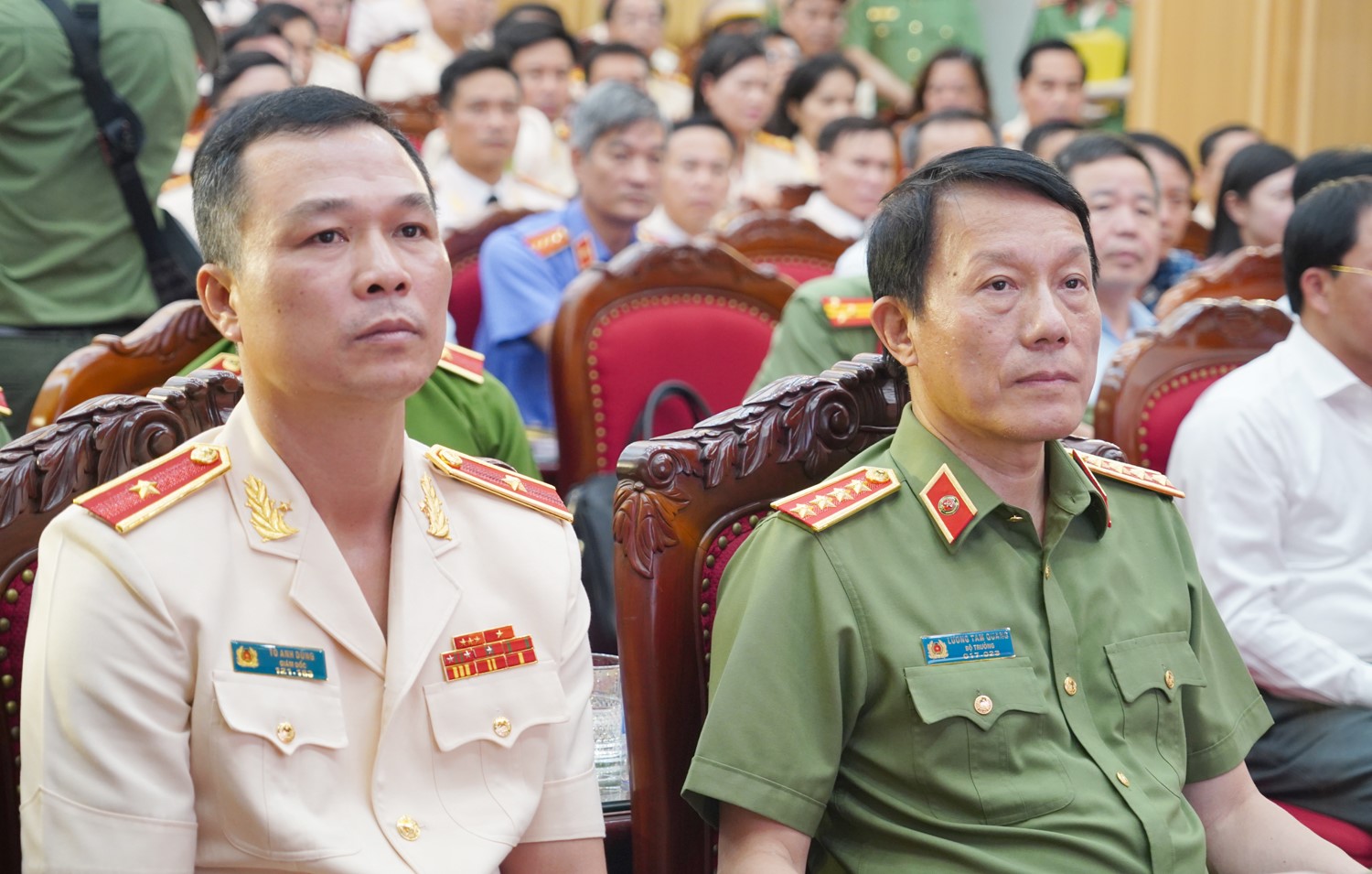 Đại tướng Lương Tam Quang, Uỷ viên Bộ Chính trị, Bí thư Đảng ủy Công an Trung ương, Bộ trưởng Bộ Công an dự buổi Lễ