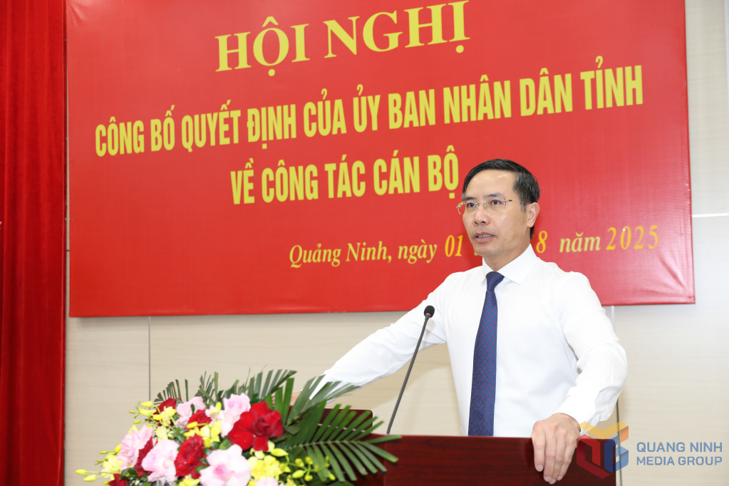 Ông Phạm Đức Ấn, Phó Bí thư Tỉnh ủy, Chủ tịch UBND tỉnh Quảng Ninh phát biểu tại hội nghị.