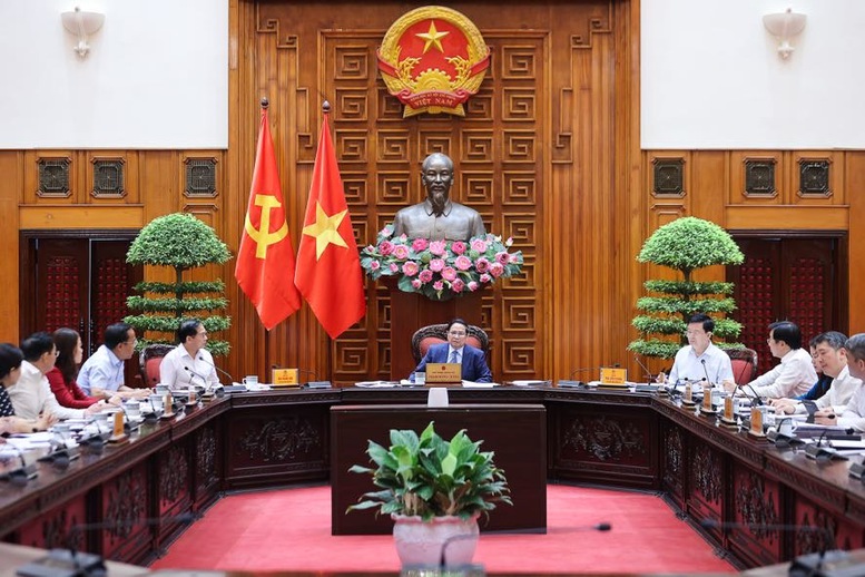 Ngày 22/7, Thủ tướng Phạm Minh Chính đã chủ trì cuộc họp cho ý kiến về Đề án xây dựng quốc gia khởi nghiệp - Ảnh VGP/Nhật Bắc Ngày 22/7, Thủ tướng Phạm Minh Chính đã chủ trì cuộc họp cho ý kiến về Đề án xây dựng quốc gia khởi nghiệp - Ảnh VGP/Nhật Bắc
