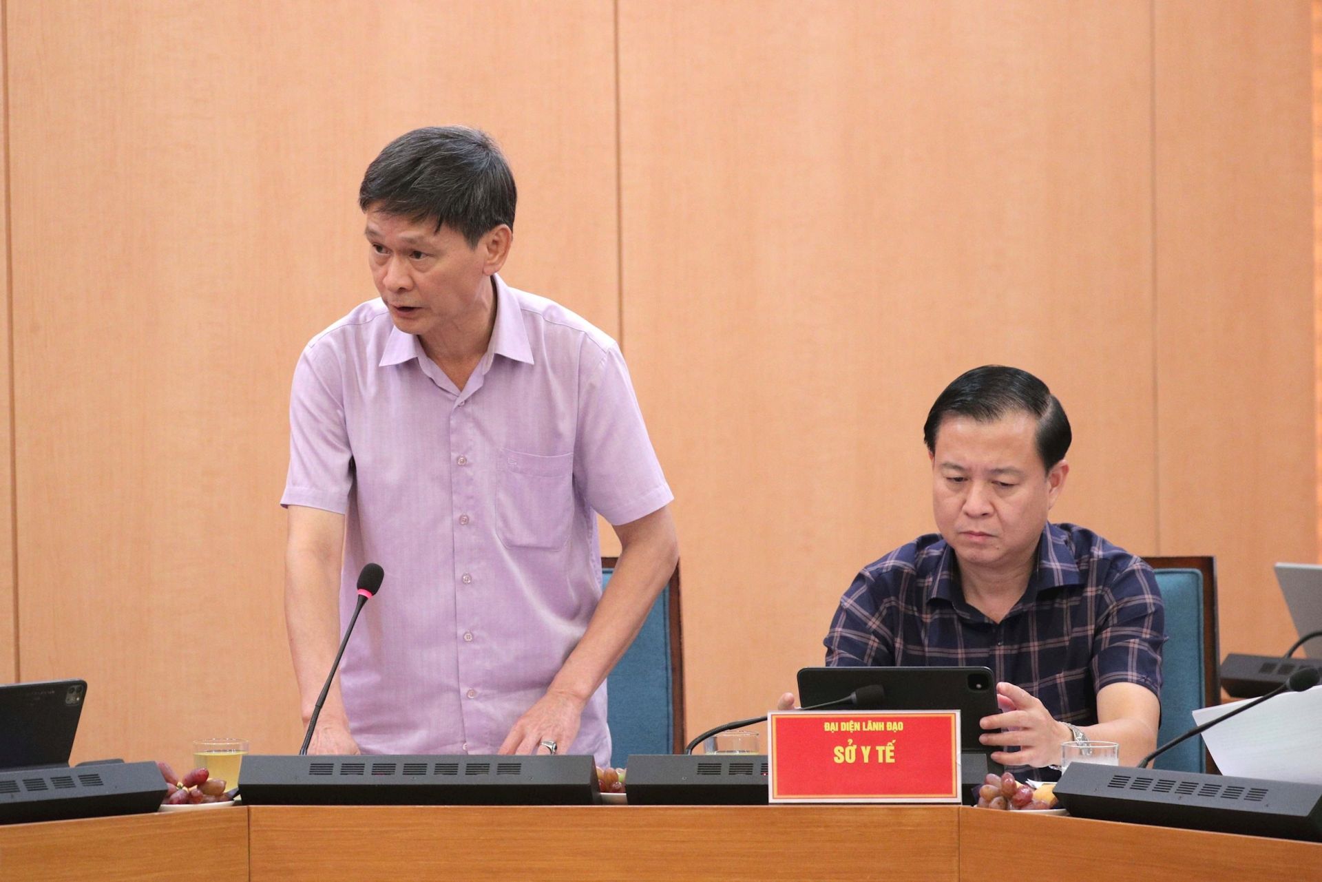 Ông Vũ Cao Cương, Phó Giám đốc Sở Y tế Hà Nội. Ảnh: Hồ Long Ông Vũ Cao Cương, Phó Giám đốc Sở Y tế Hà Nội. Ảnh: Hồ Long