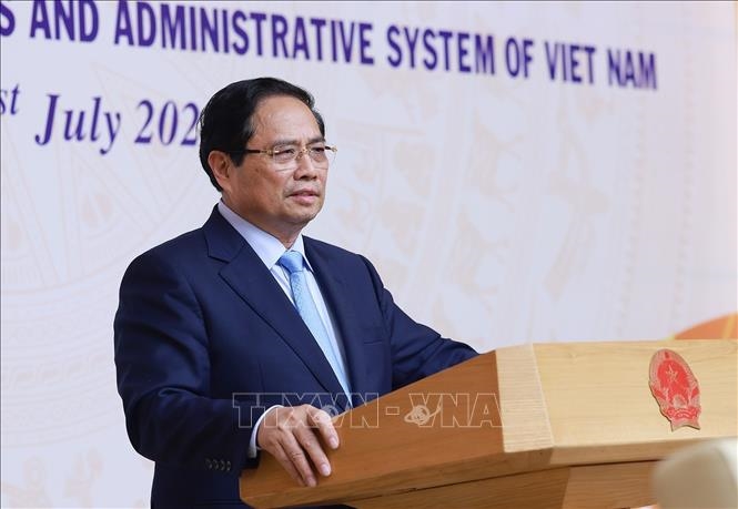 Thủ tướng Phạm Minh Chính thông tin với Đoàn ngoại giao các nước, tổ chức quốc tế tại Việt Nam về sắp xếp tổ chức bộ máy và đơn vị hành chính. Thủ tướng Phạm Minh Chính thông tin với Đoàn ngoại giao các nước, tổ chức quốc tế tại Việt Nam về sắp xếp tổ chức bộ máy và đơn vị hành chính.