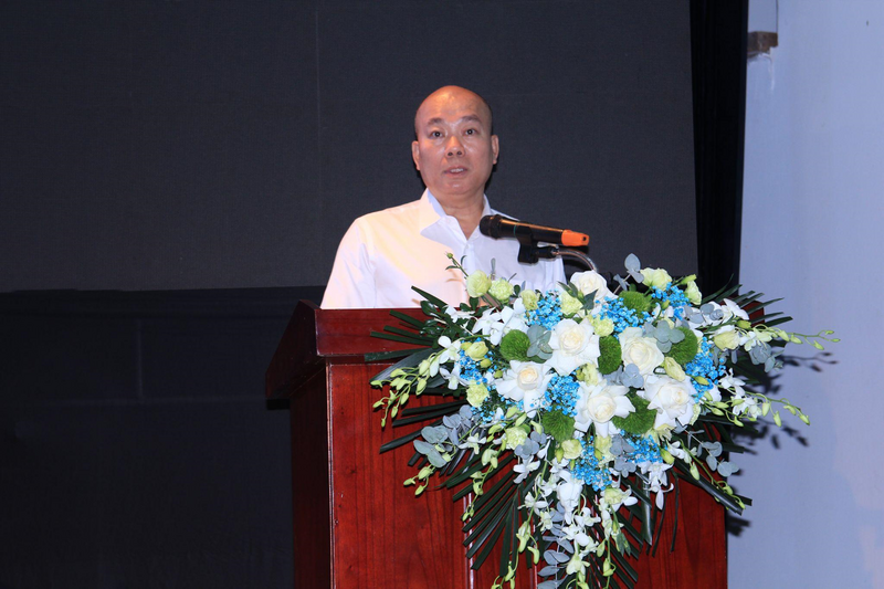 Ông Vũ Bá Phú - Cục trưởng Cục Xúc tiến thương mại (Bộ Công Thương) phát biểu khai mạc tại hội thảo. Ảnh: Phương Cúc