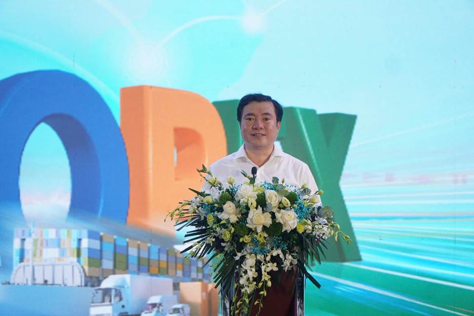 Thứ trưởng Bộ Công Thương Nguyễn Sinh Nhật Tân phát biểu khai mạc Thứ trưởng Bộ Công Thương Nguyễn Sinh Nhật Tân phát biểu khai mạc