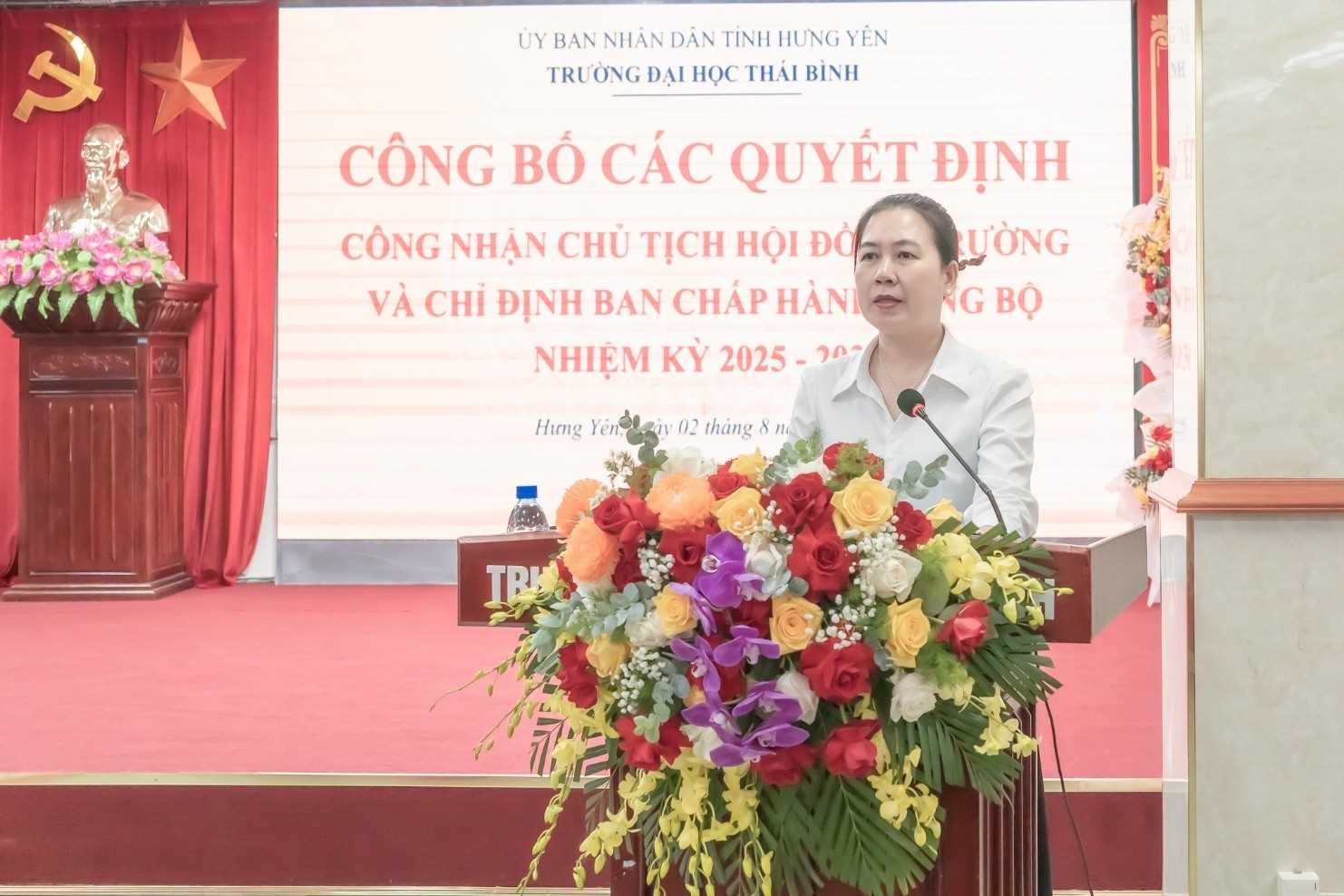 TS. Trần Thị Bích Hằng, Tỉnh ủy viên, Bí thư Đảng ủy, Chủ tịch Hội đồng Trường Đại học Thái Bình